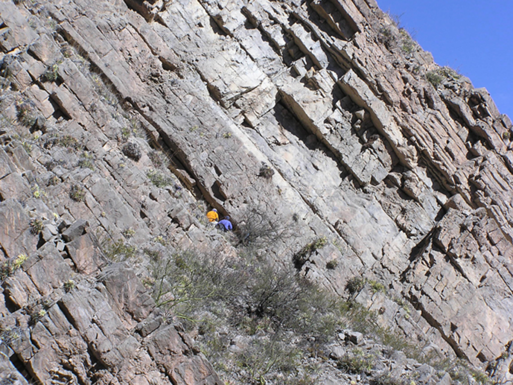 Storm-derived carbonate deposits of the San Juan Formation, Argentina.