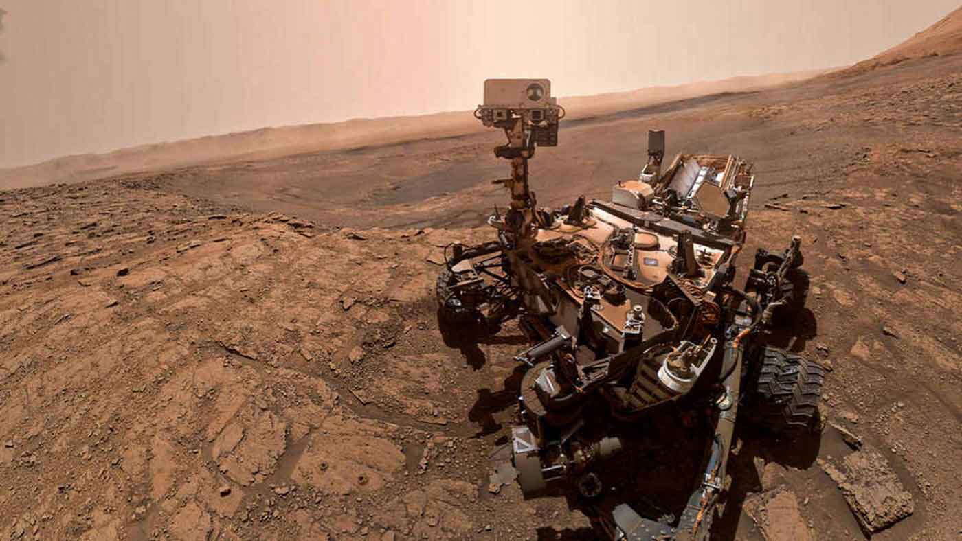 Earth and Planetary Sciences Background image; Mars rover